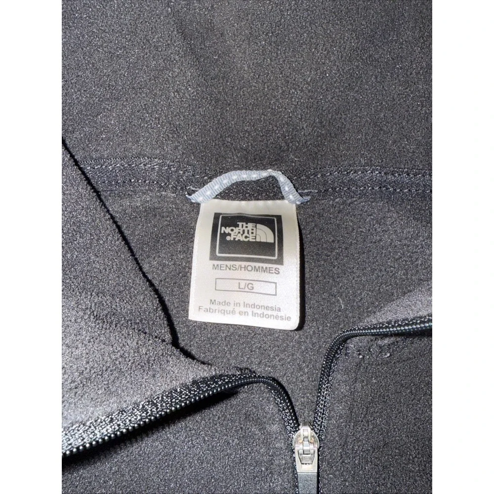 The North Face TKA 100 Fleece Pullover Black 1/4 Zip Mens Large Lightweight Hike